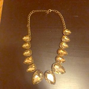 Olive jewel necklace